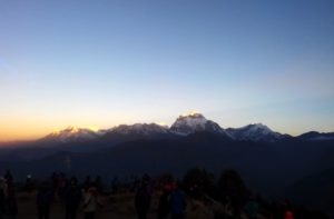 Sunrise view from Poon hill Nepal including Poon hill sunrise time