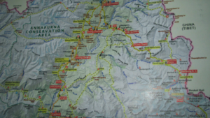 Upper mustang trek map